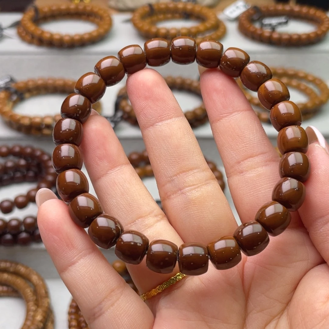 山***3紫金鼠手串紫金鼠实心直切9