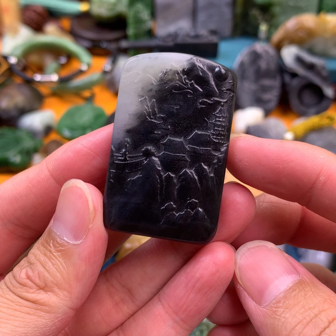 和田玉未镶嵌颈饰