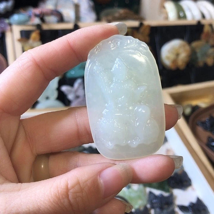 岫玉未镶嵌岫玉挂件
