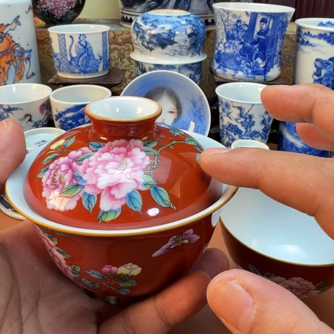 *****陶杯子景德镇全手工手绘陶瓷