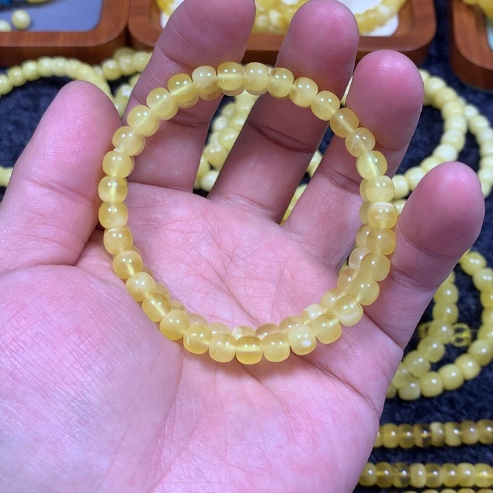 手链琥珀未镶嵌6.5