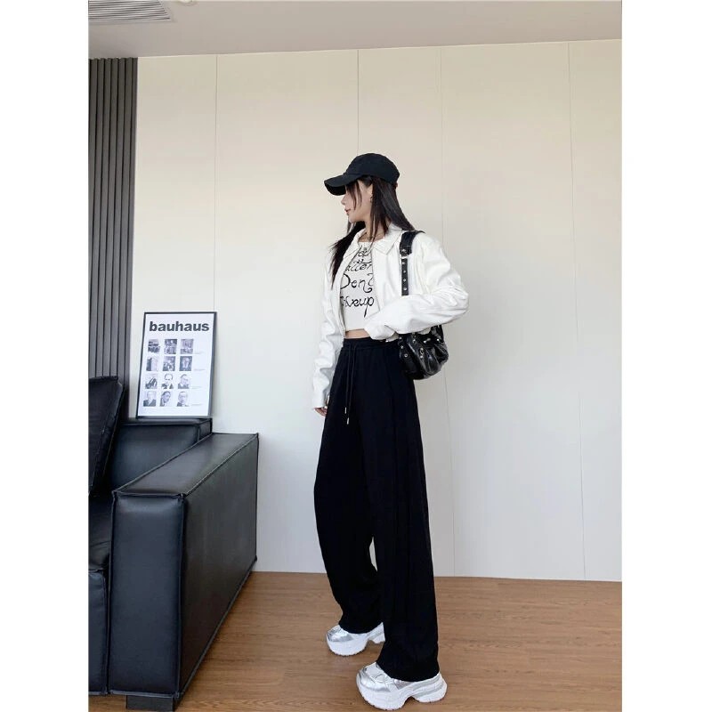 101-200秋冬简约默认瑕疵有磨损毛呢裤