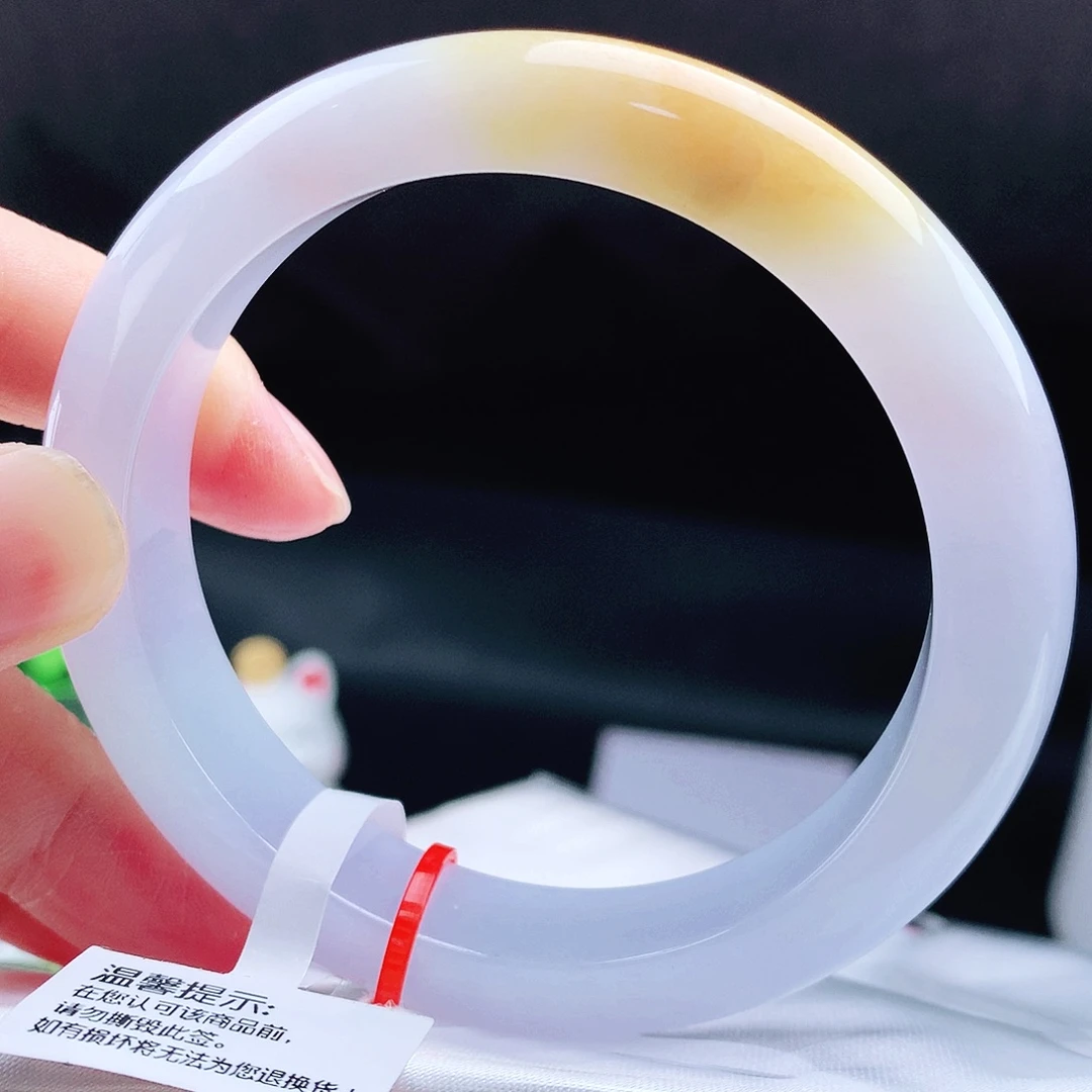 未镶嵌手镯翡翠56冰黄