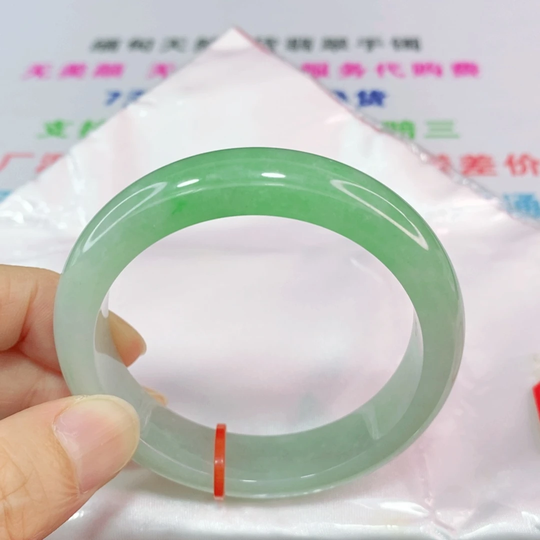 未镶嵌手镯翡翠53圈口正圈