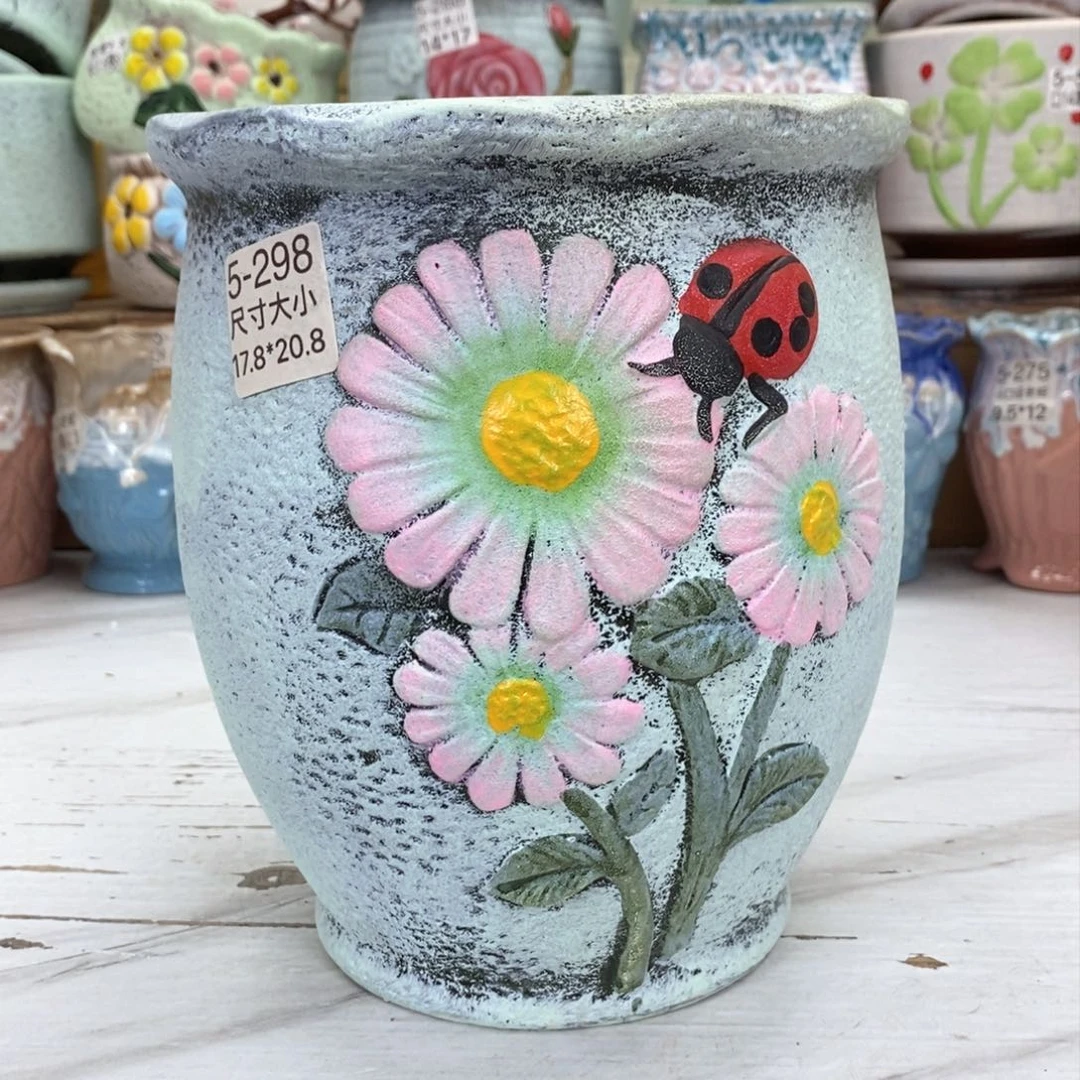 夏西陶瓷花盆@@5298