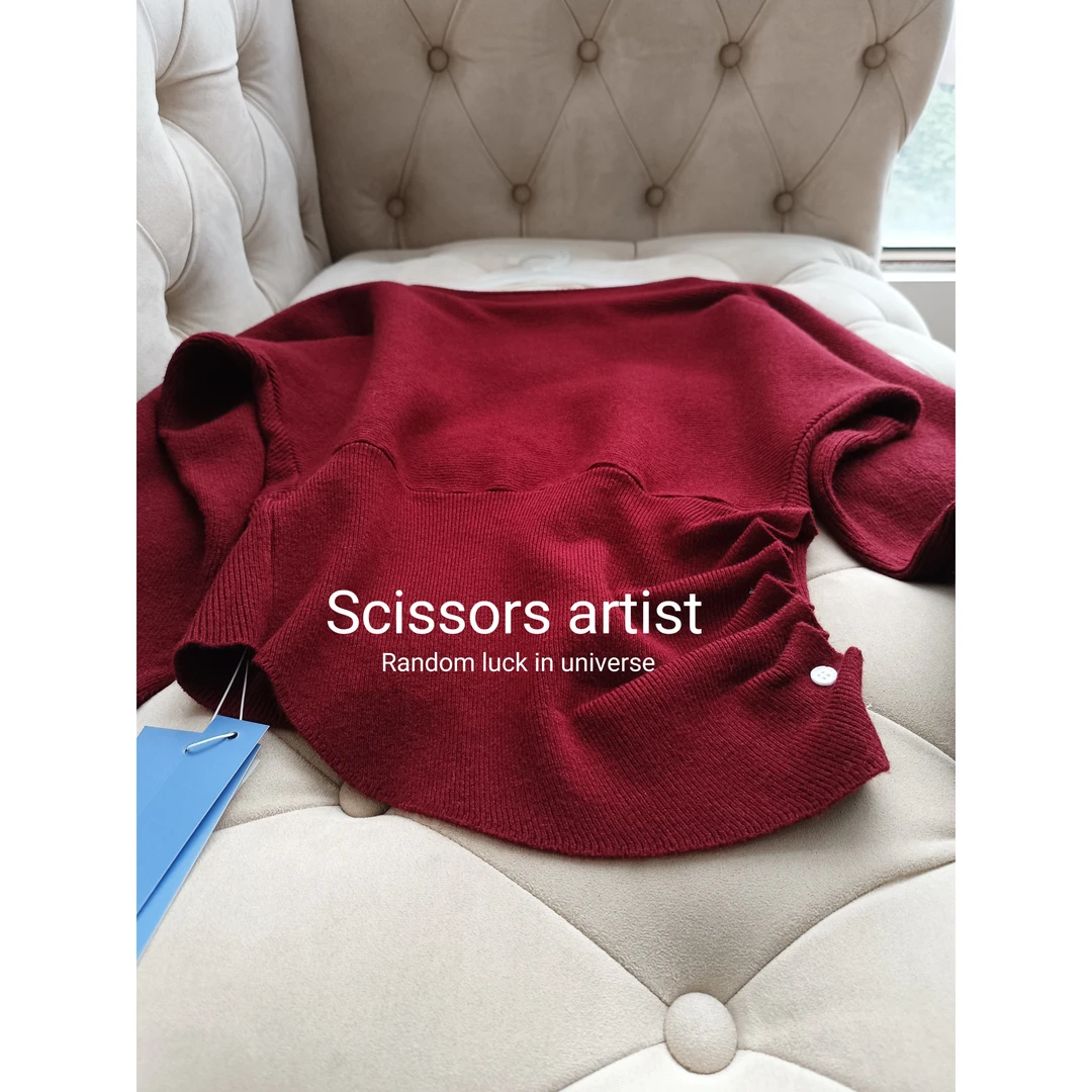 【Scissors artist】高端设计师走秀女装毛衣2000