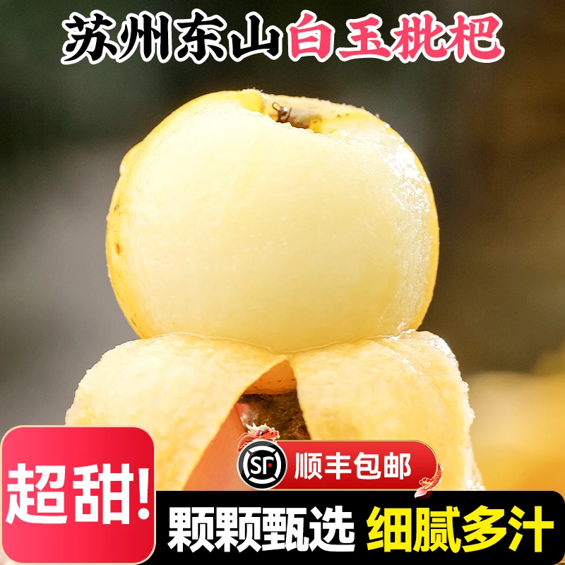 【顺丰送上门】正宗苏州东山白玉枇杷5斤新鲜水果大果青种塘栖琵琶西山江苏省江苏省