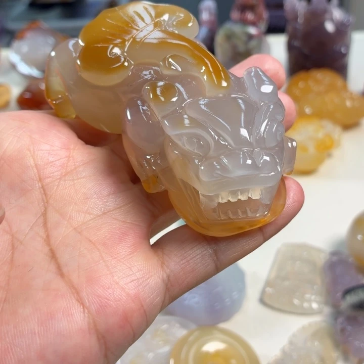 玛瑙/玉髓未镶嵌吊坠(不含链)