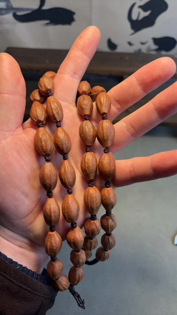 橄榄核老油核脖挂12尺寸放漏