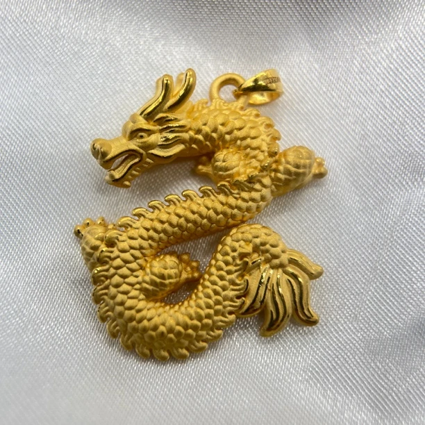 足金饰品/金龙吊坠瓜子扣/7.84/1A5A0619/m