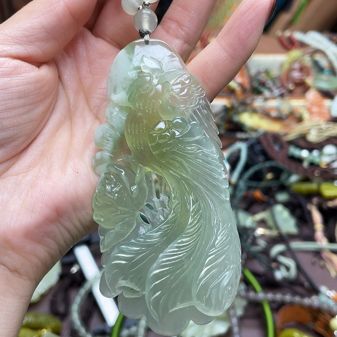 未镶嵌岫玉项链8888