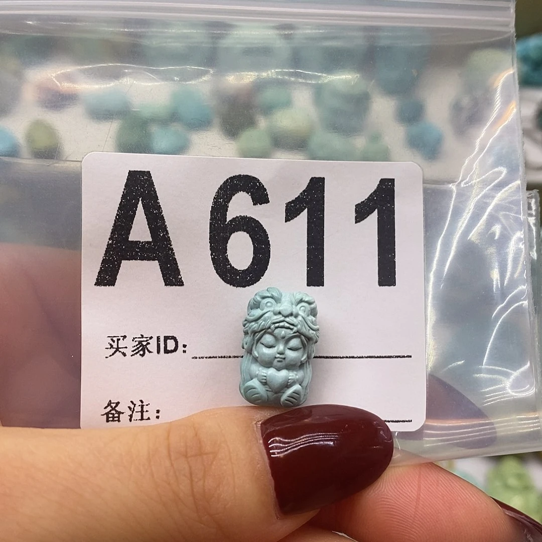 未镶嵌绿松石绿松石配饰定制