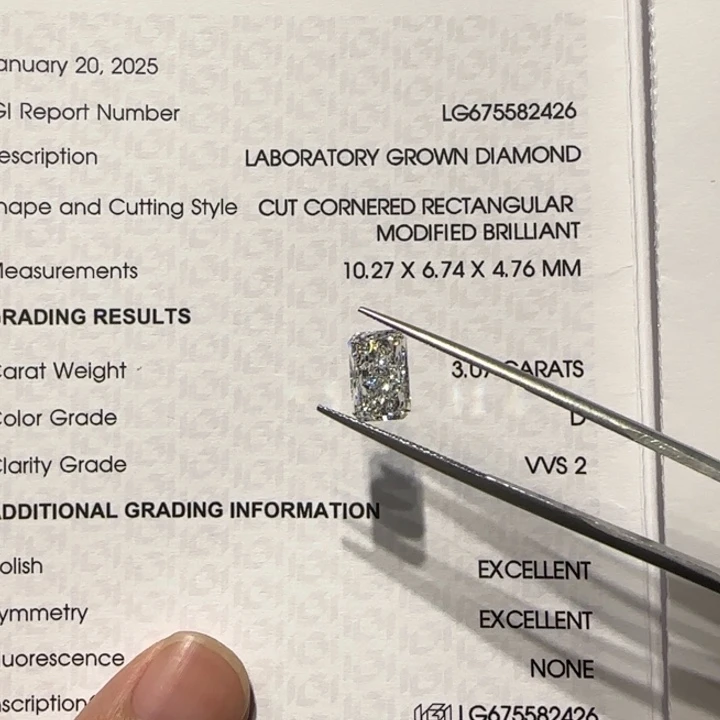 实验室培育钻石裸石未镶嵌