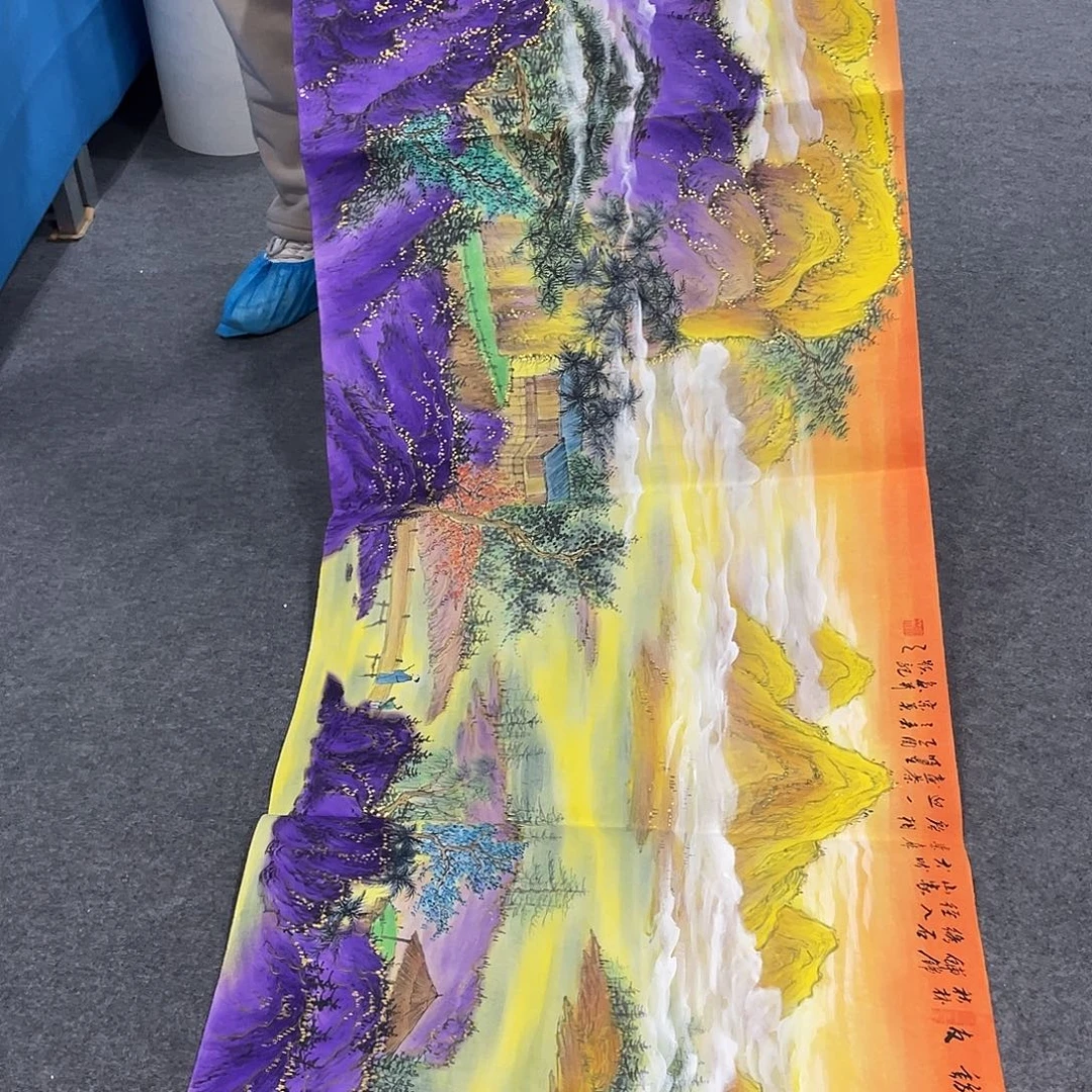 国画今天上午国画作品展示