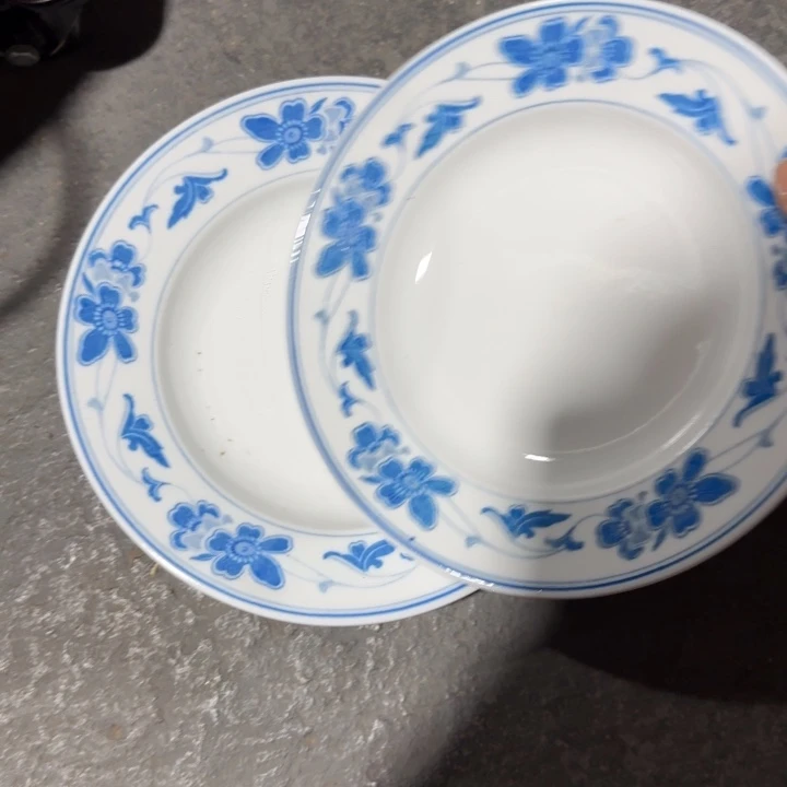 谜***语醴陵高温细白瓷7寸2个