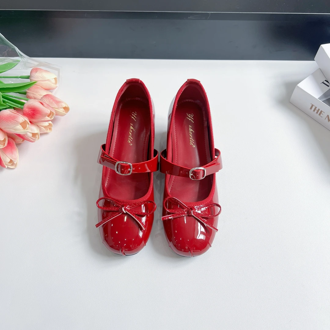 单鞋豆豆鞋浅口蝴蝶结内增高皮鞋增高鞋子蝴蝶玛丽珍小码低跟粗跟