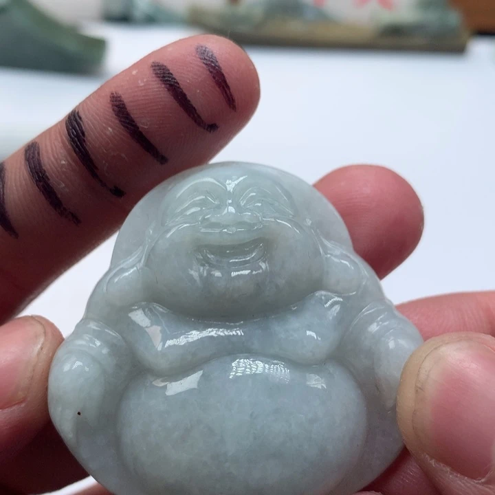 翡翠未镶嵌颈饰保真天然a货翡翠