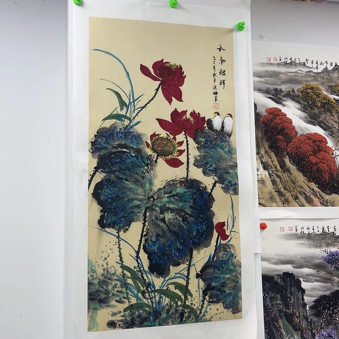 国画作品全场放漏