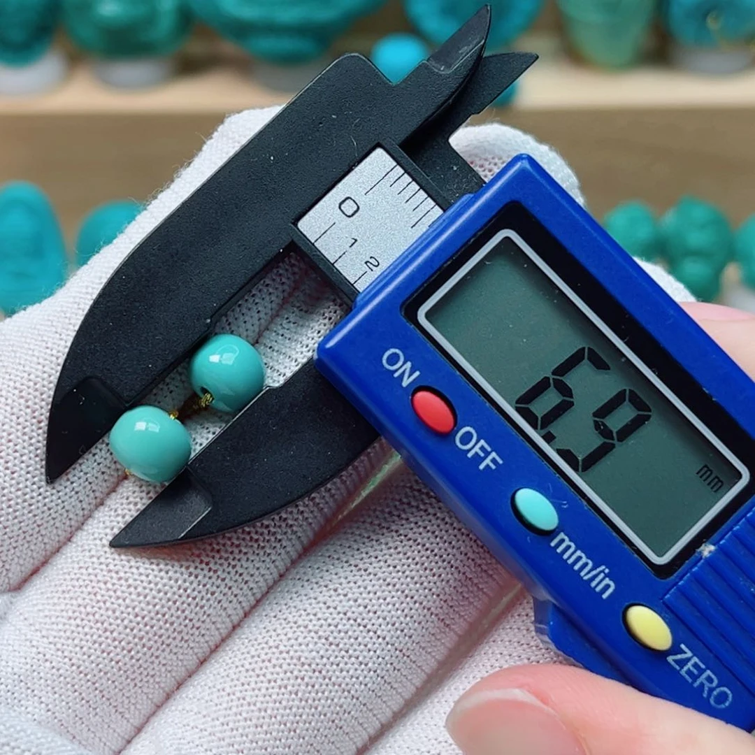 绿松石未镶嵌老型对珠