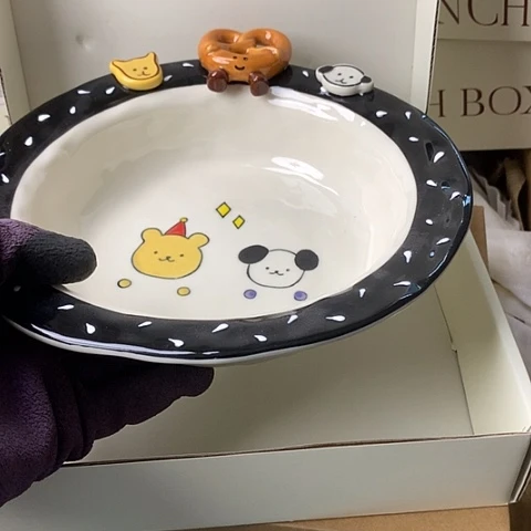 盘陶瓷制品满25拼单发货默认微瑕