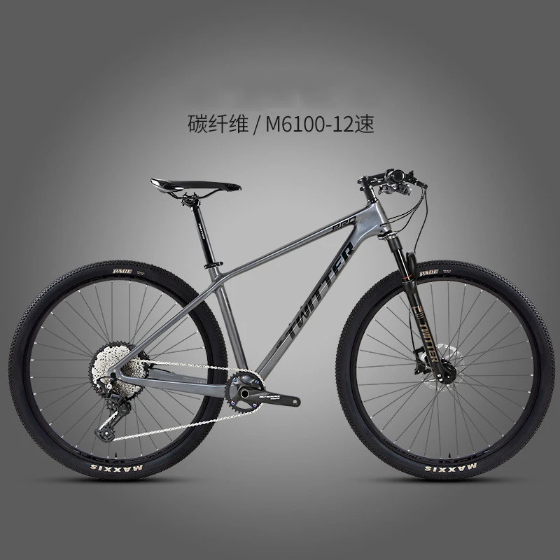 德国自行车碳纤维轻量避震12速油压碟刹户外山地专业竞技越野单车
