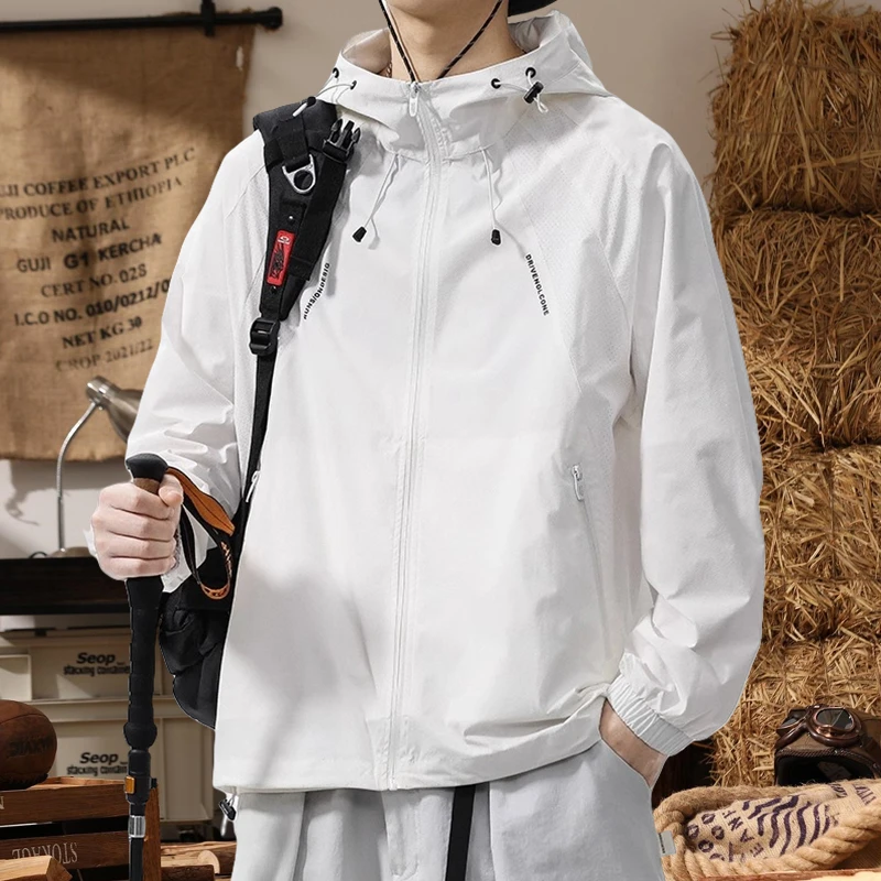 户外凉感透气防晒衣男2025新款夏季防紫外线男士薄款防晒服外套潮