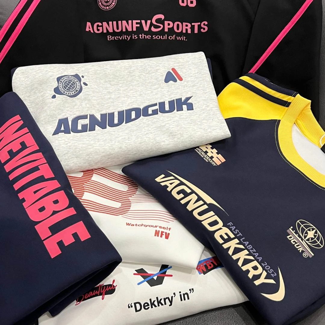 【001-015】秋冬季宽松潮牌印花卫衣圆领女百搭ins情侣款