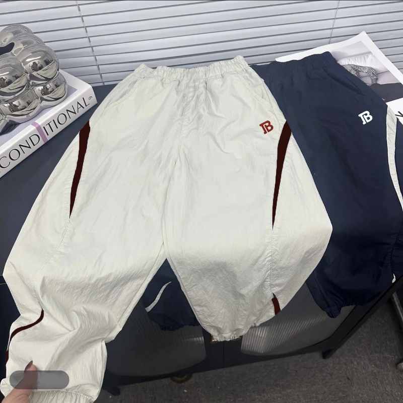 儿童拼色工装裤男女童长裤2025春装新款韩版时尚百搭中大童裤子潮