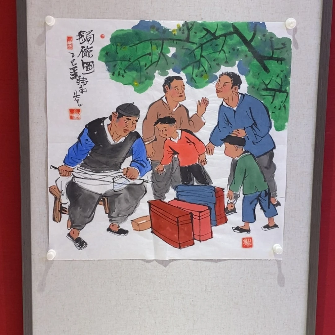 国画街景人物写生艺术家——韩永苍