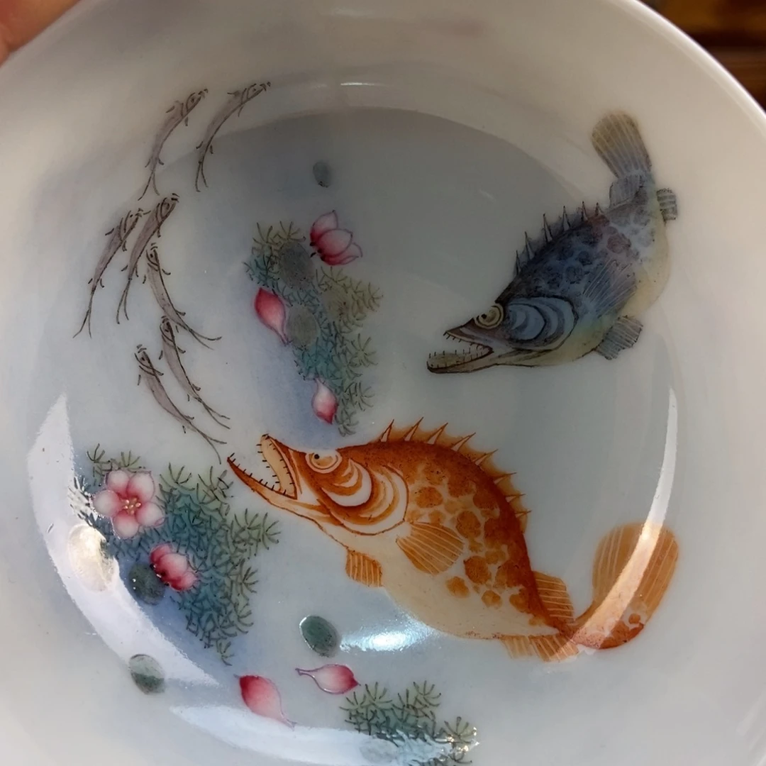 手绘现代茶具非古董刘*