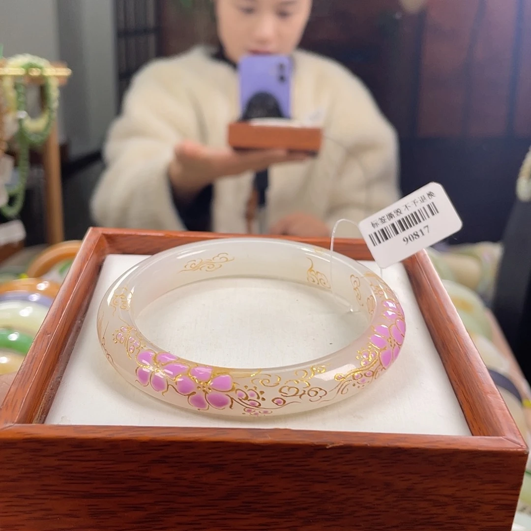 【闪购商品】和田玉手镯未镶嵌⭐***⭐57.5