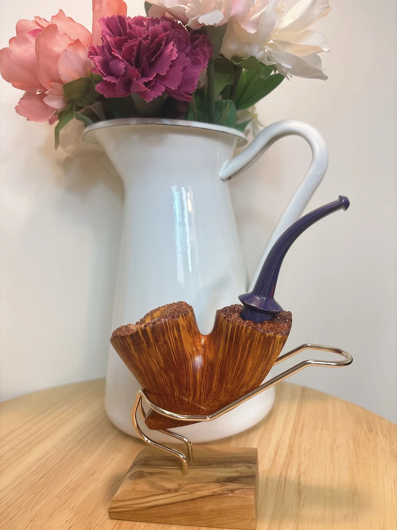 进口石楠木烟斗双瘤皮总裁自由式烟斗