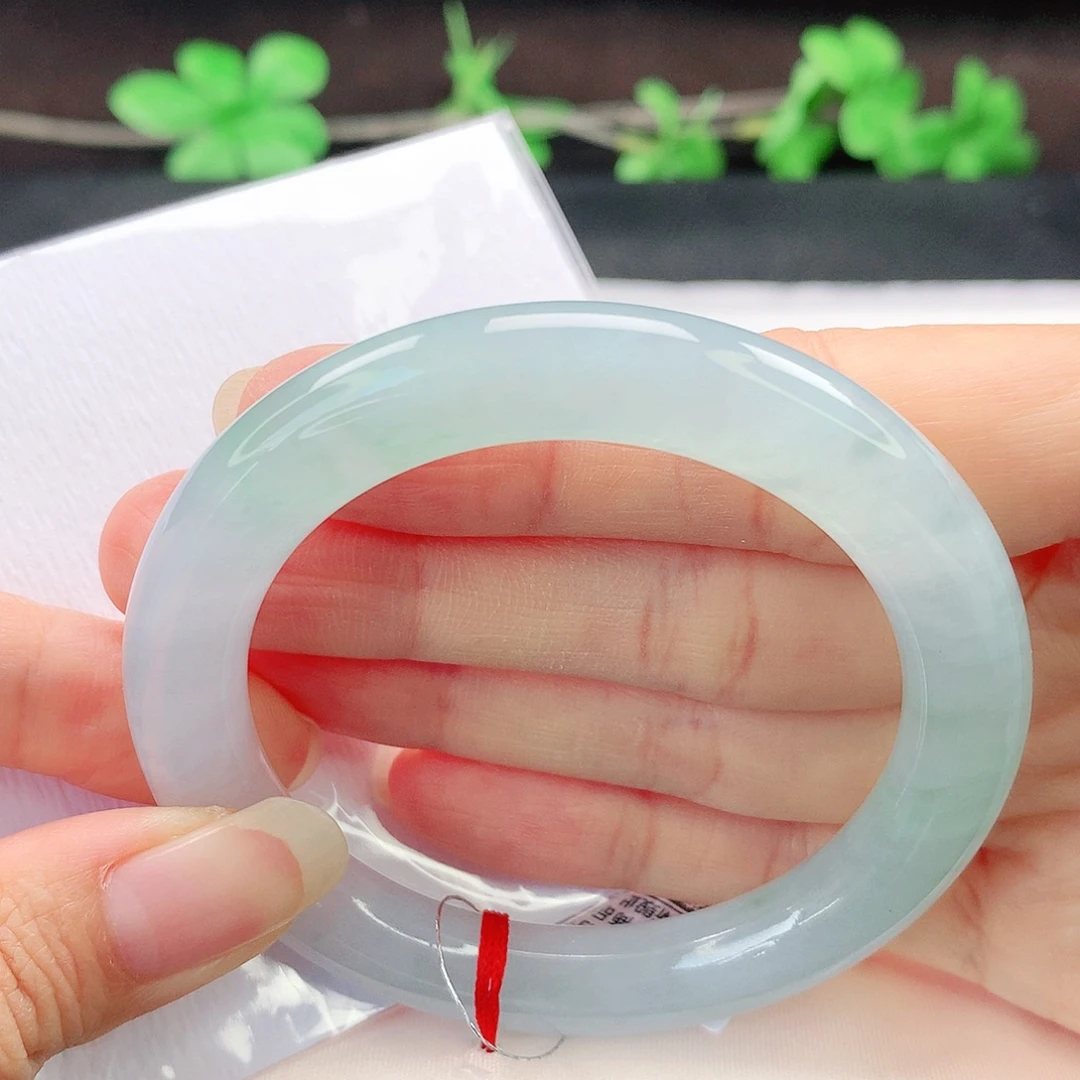 翡翠未镶嵌手镯（圆镯）52圆