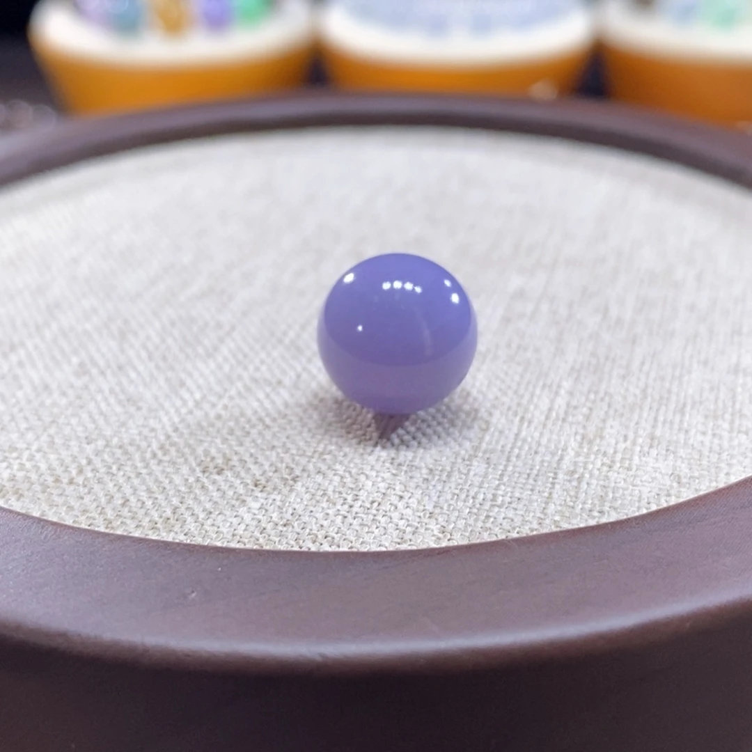 翡翠未镶嵌颈饰妖红紫10.9mm