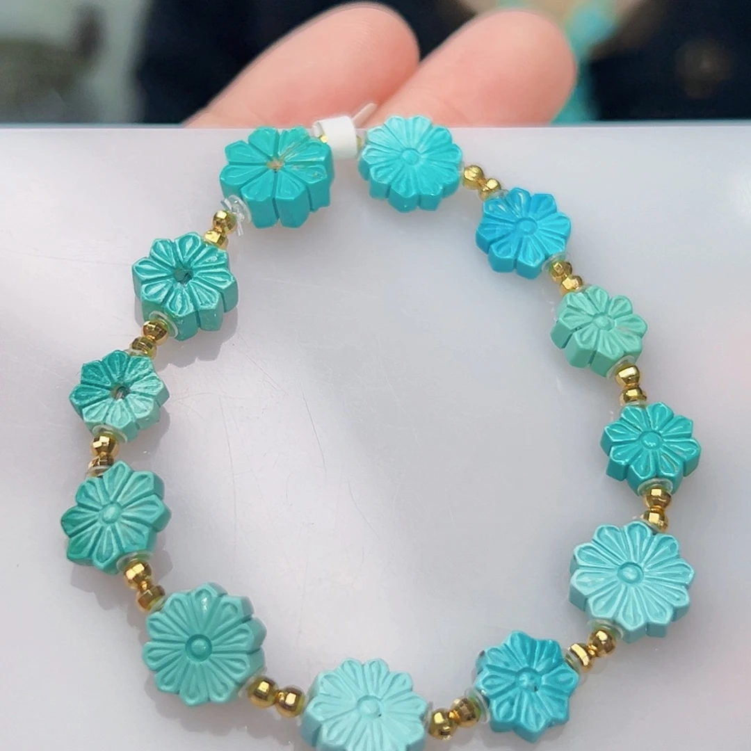 绿松石珠宝奇石18K金镶嵌