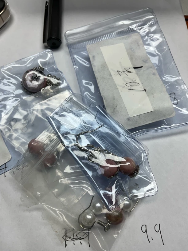 铜合金玻璃耳饰 4号小耳环小挂件专区