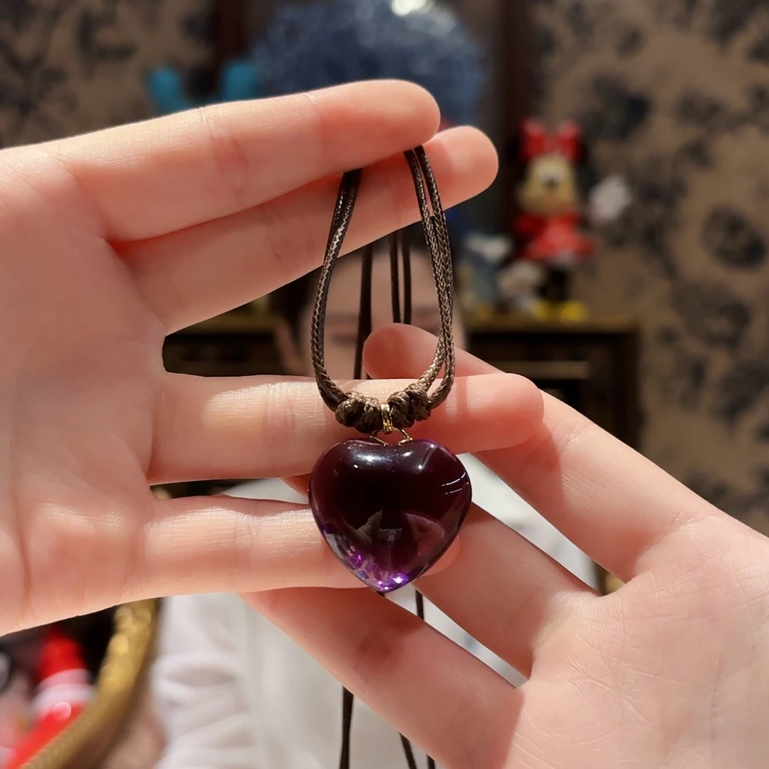 颈饰18K金镶嵌水晶