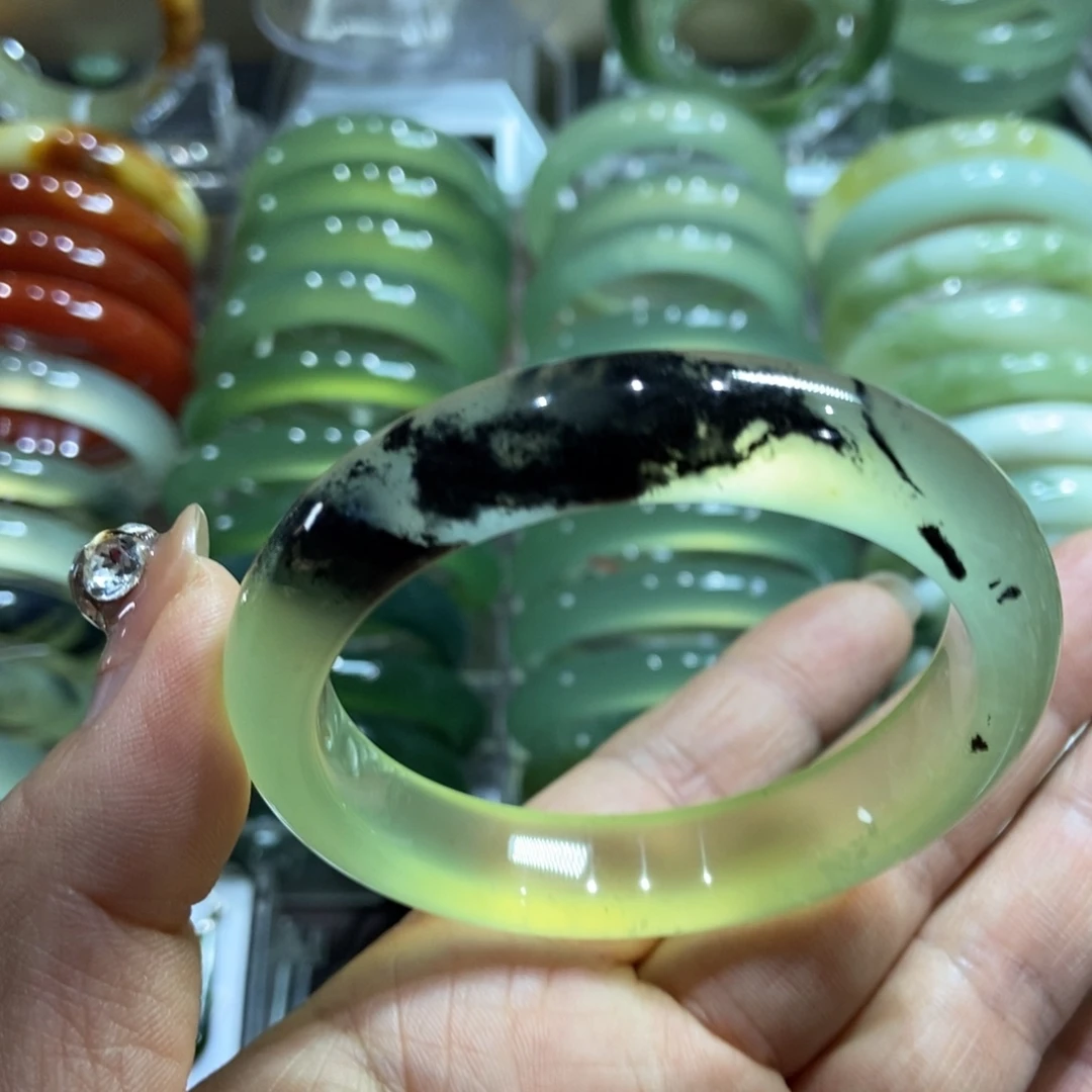 岫玉未镶嵌手镯56