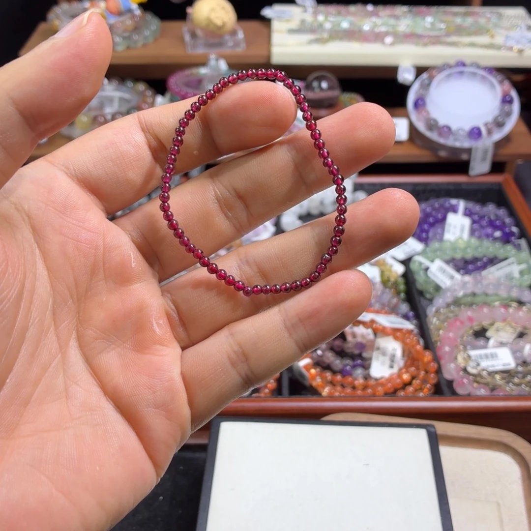 未镶嵌手串水晶3.1m石榴石