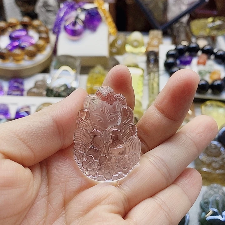 麒***～未镶嵌颈饰水晶吊坠