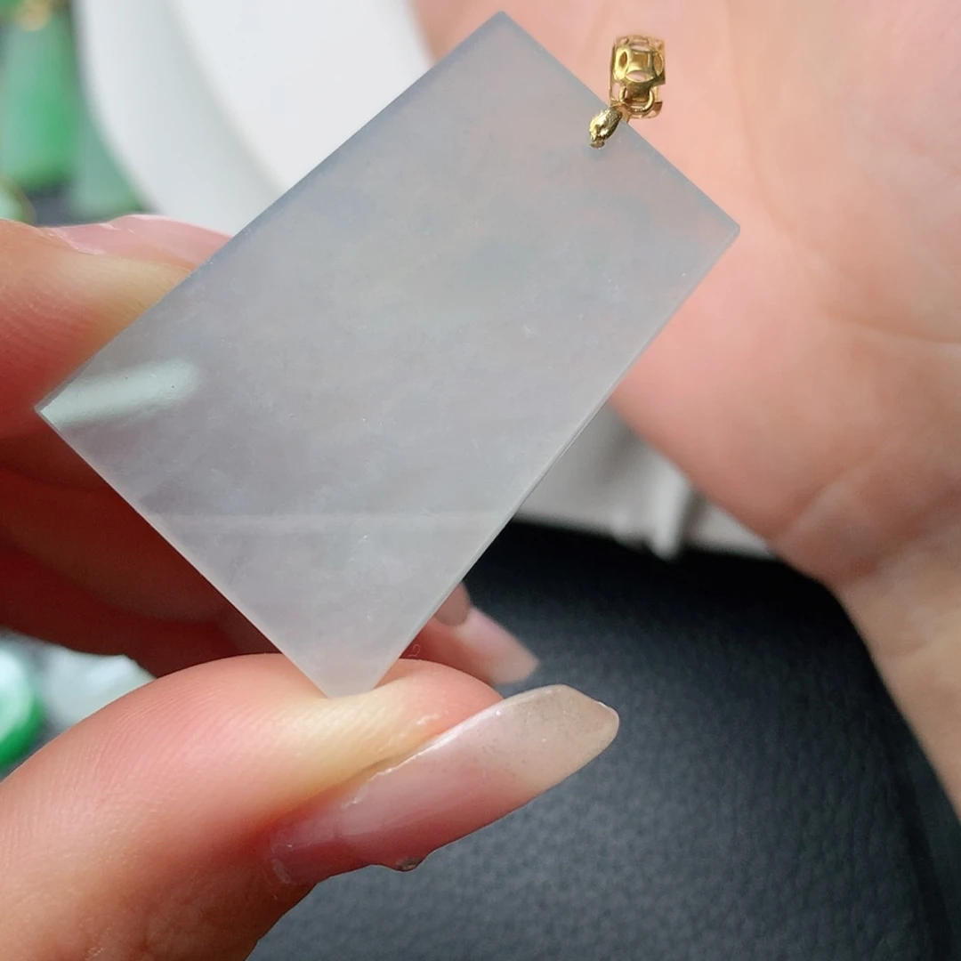 【闪购商品】翡翠18K金镶嵌吊坠(赠链)