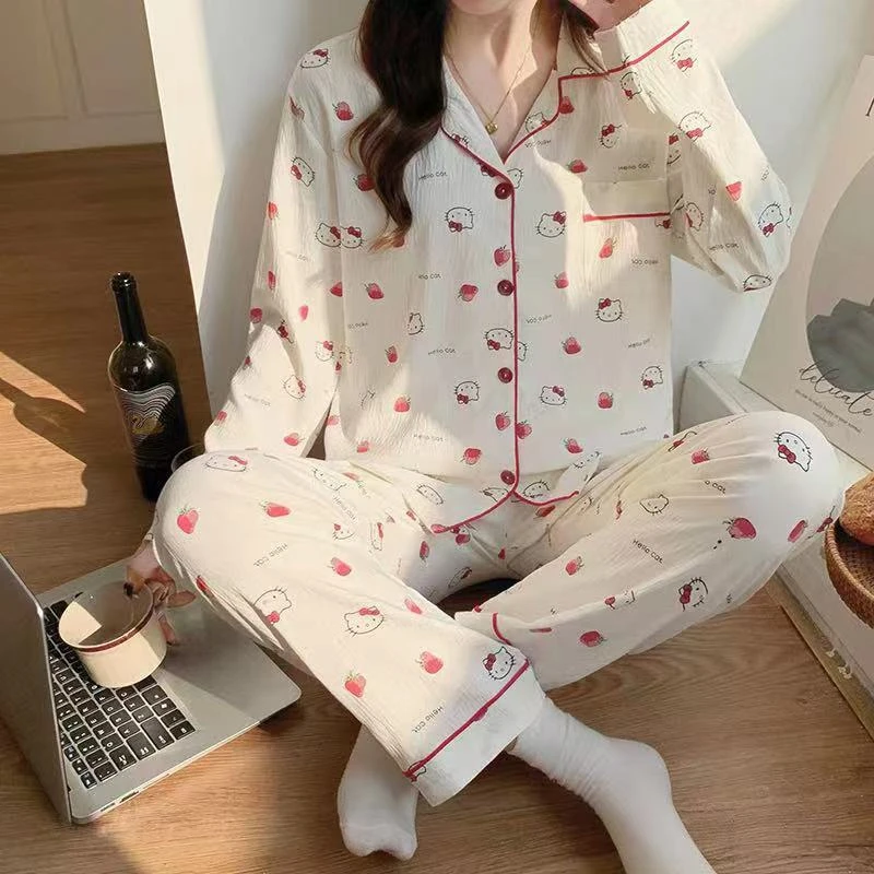 叙旧姑嫂推荐 新款女士云朵棉睡衣套装   7451