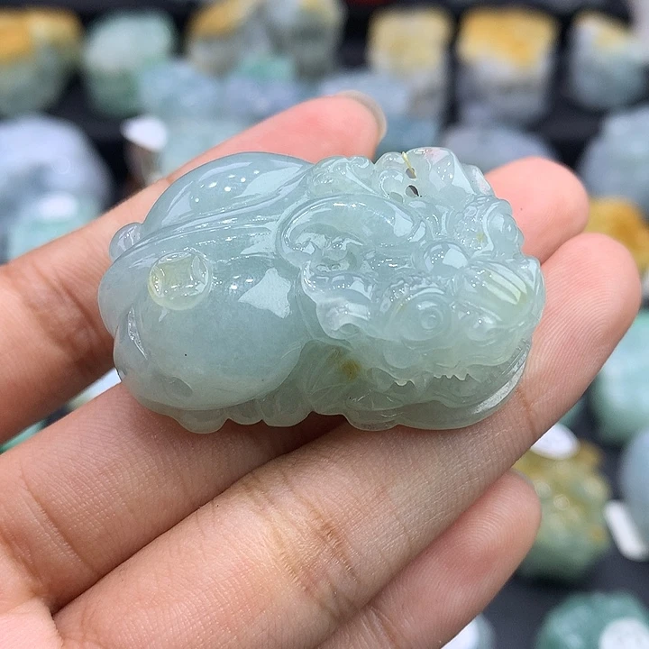 颈饰未镶嵌翡翠天然缅甸翡翠