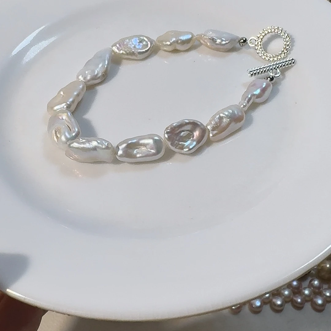 手绳淡水珍珠银S925镶嵌