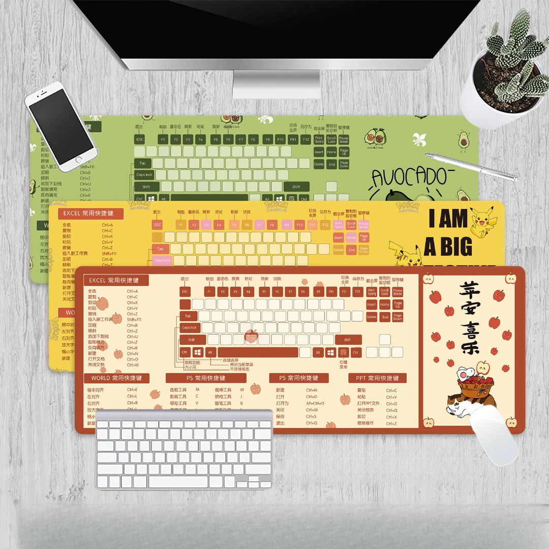 垫多款超大可爱键办公键卡通女生耐脏书桌垫锁边创意鼠标垫电脑
