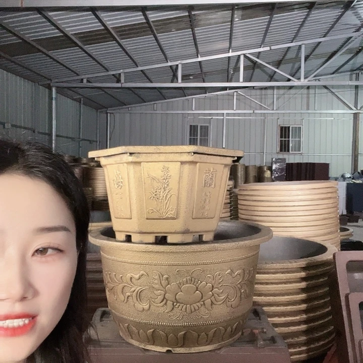 八角60花盆2个有孔