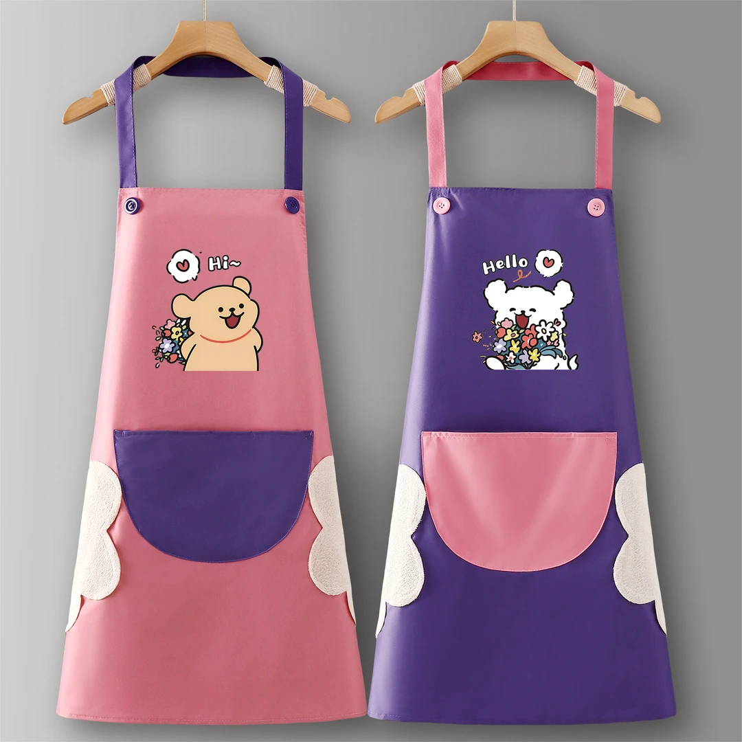 花艺师洋气围裙厨房2025成人新款罩衣工作服餐饮上班防水防油厨房