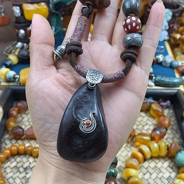 未镶嵌项链蜜蜡项链