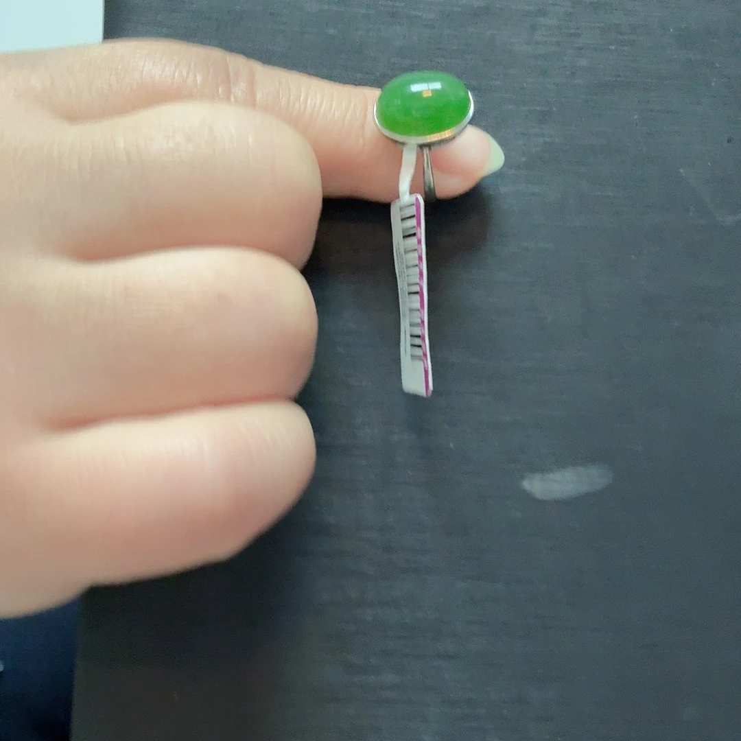 银S925镶嵌戒指和田玉仓库