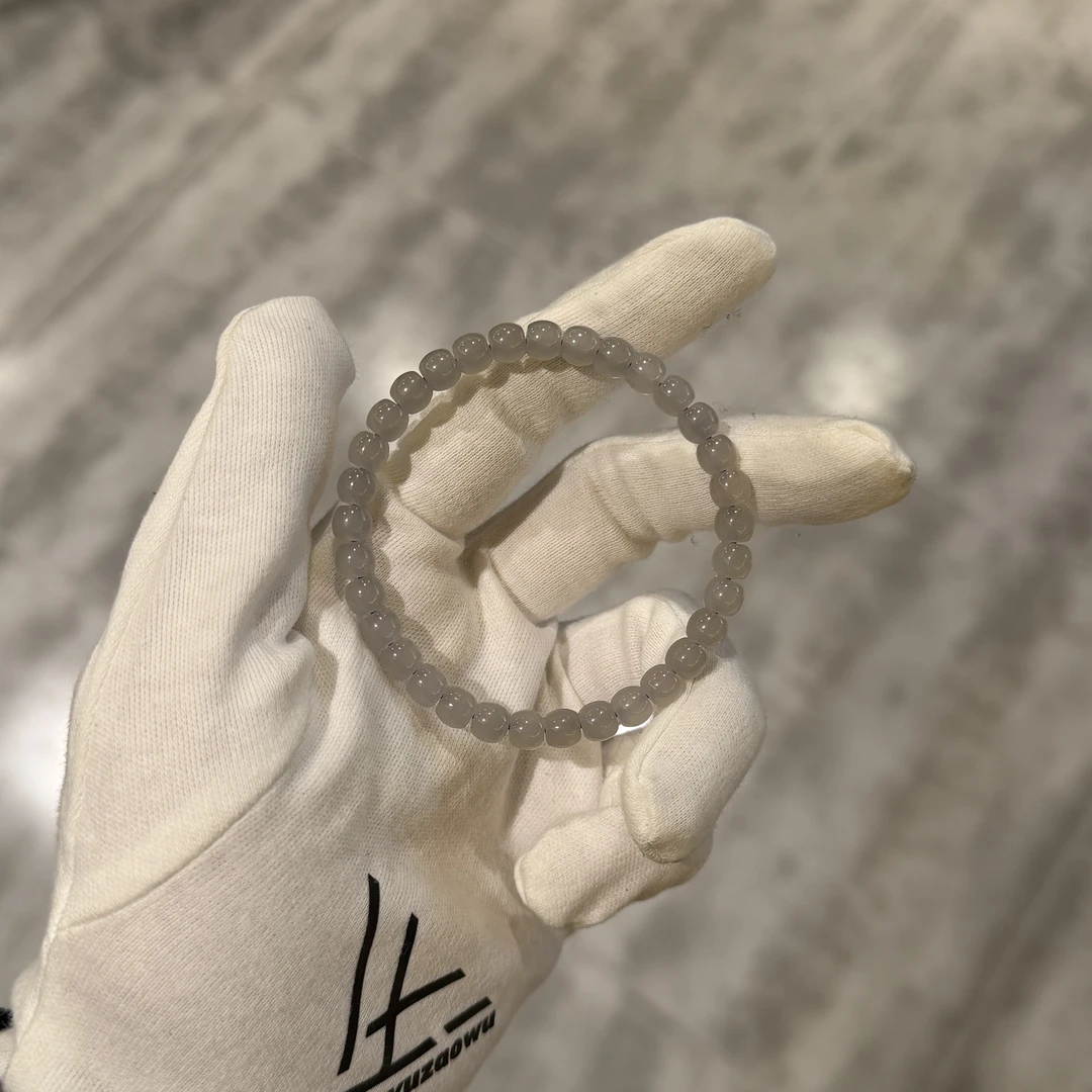 【TIANYU】和田玉烟灰色直切精工药片单圈手串    HTY701